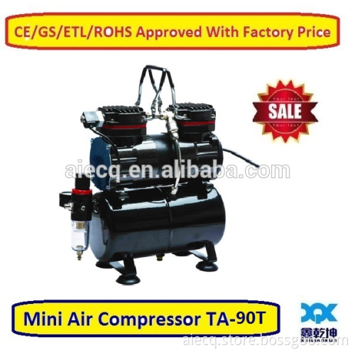 Twin cylinder air compressor with air tank(TA-90T)